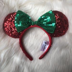 Disney Parks Red/Green Minnie Ears